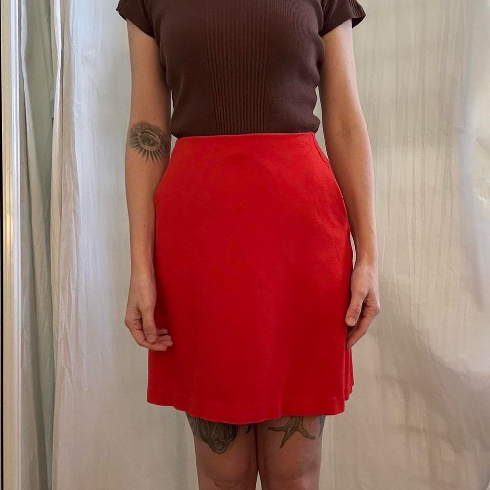 CAbi‎ Vibrant Red Mini Skirt